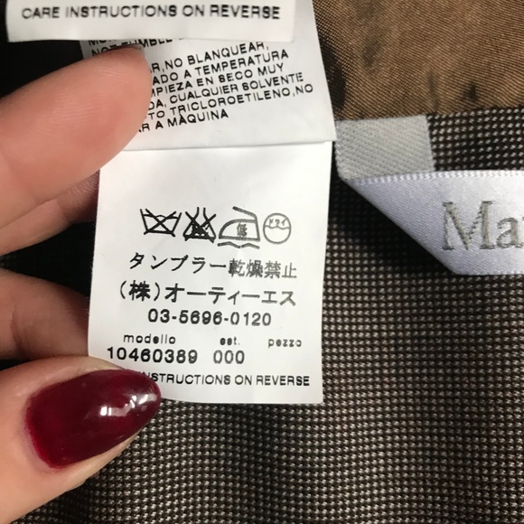 MAX MARA VINTAGE BROWN BLAZER JACKET - Picture 8 of 8
